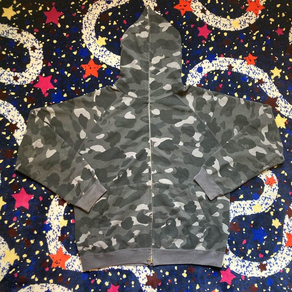A bathing ape vintage black  full zip hoodie